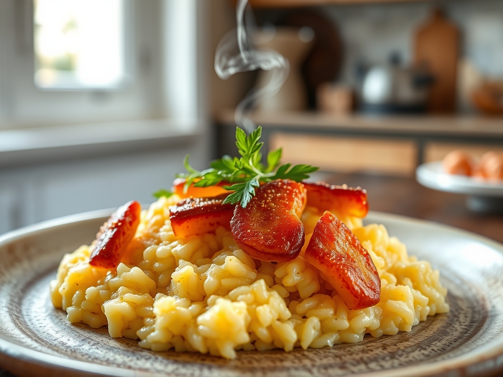 Arroz doce cremoso com canela