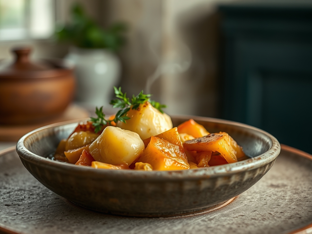 Caldo de cebola e queijo derretido