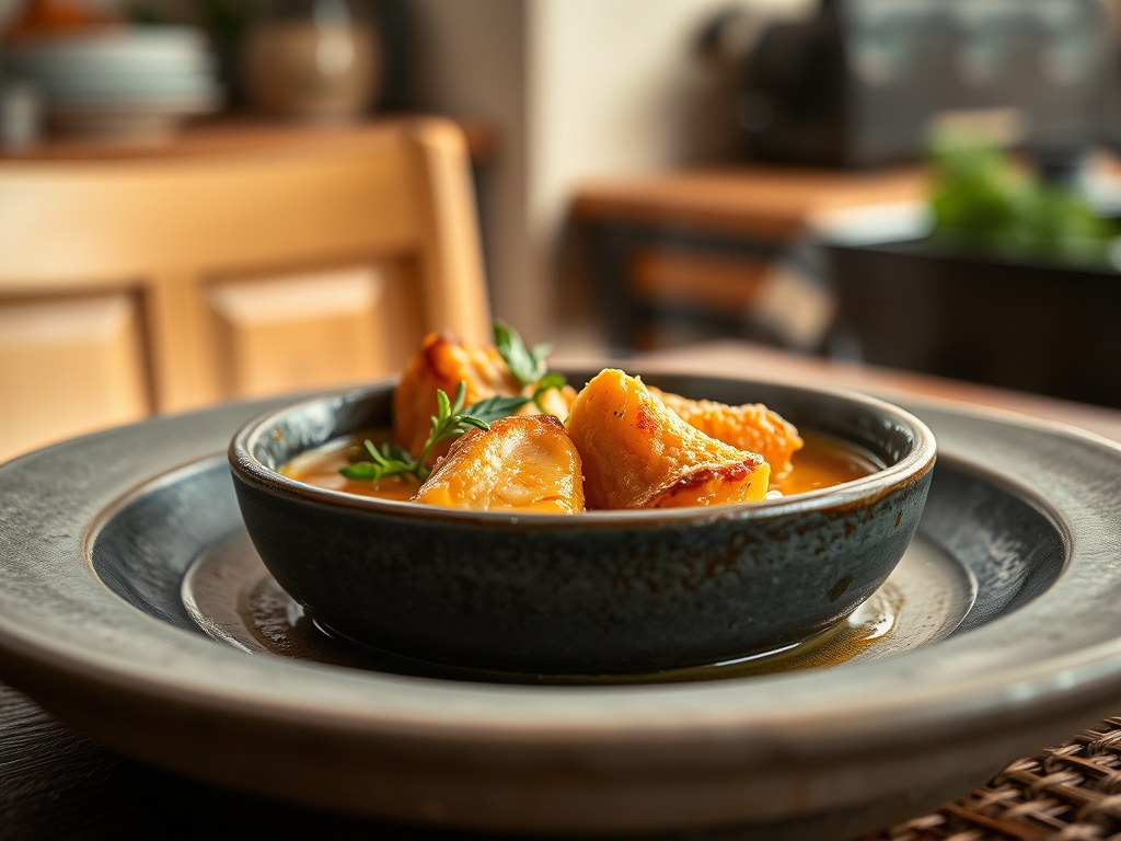 Caldo de galinha caseiro