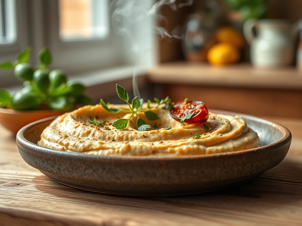 Hummus de cenoura e cominhos