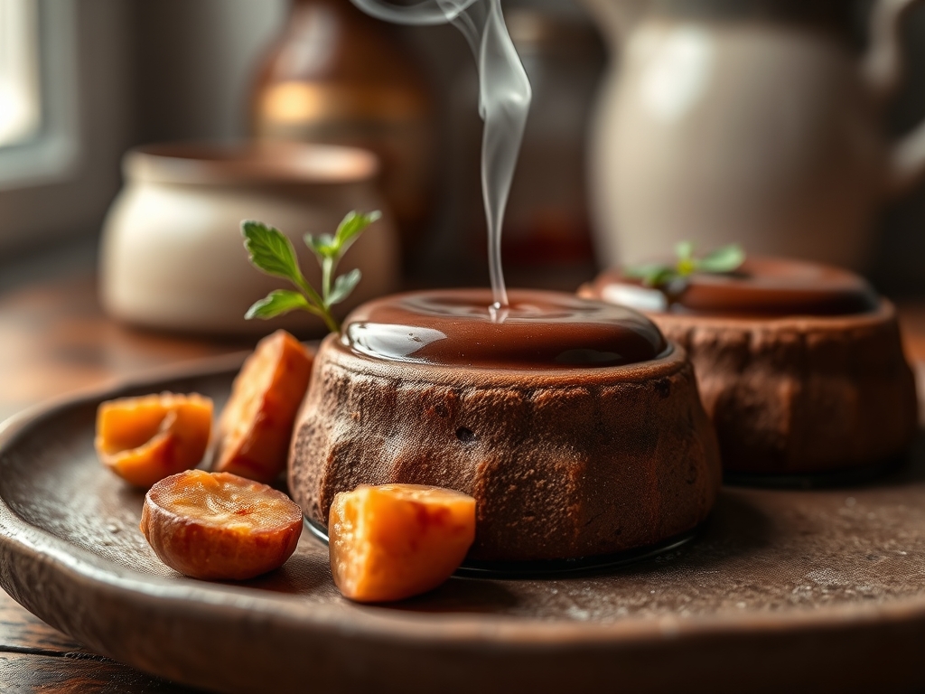 Mousse de chocolate amargo intenso
