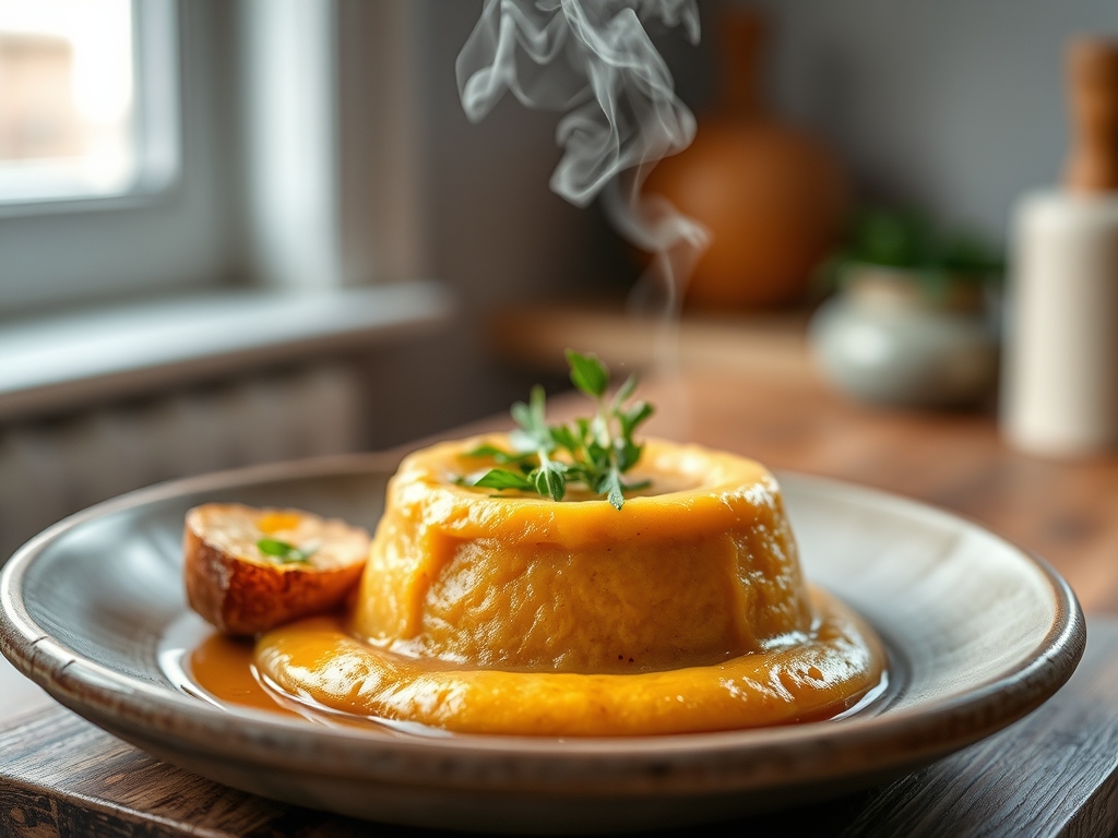 Puré de batata doce sedoso