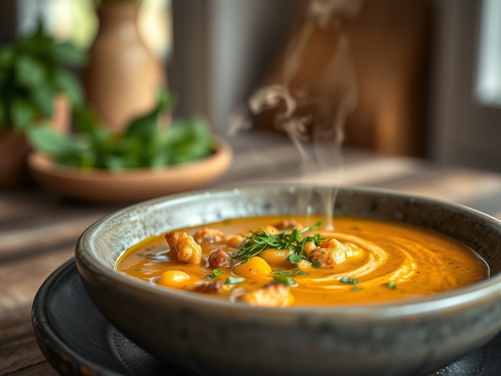 Sopa de legumes da horta